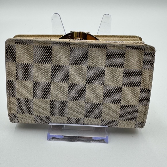 Louis Vuitton Damier Azur Porte Monnaie Kisslock Wallet - Picture 3 of 14